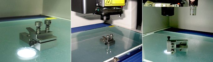 Example of the use on a vision measuring machine